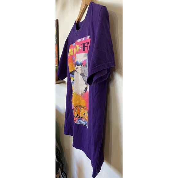 Naruto Shippuden Rasengan vs Chidori Purple T shirt Mens Size Medium - Picture 4 of 10